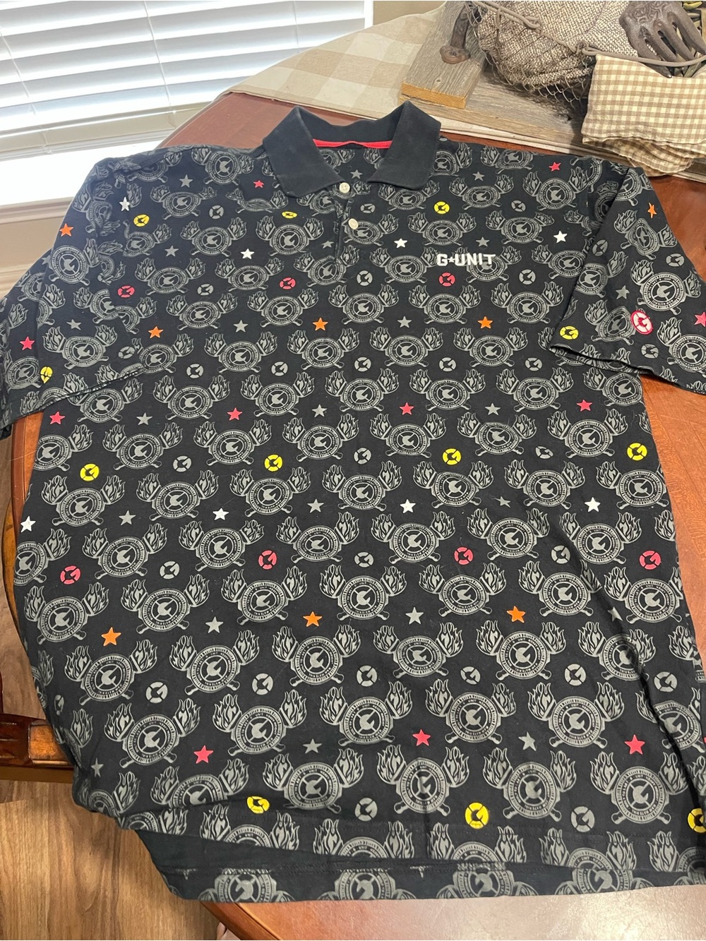 Vtg G-Unit Polo Shirt Heavy Weight 50 Y2K Streetwear 50 cent
